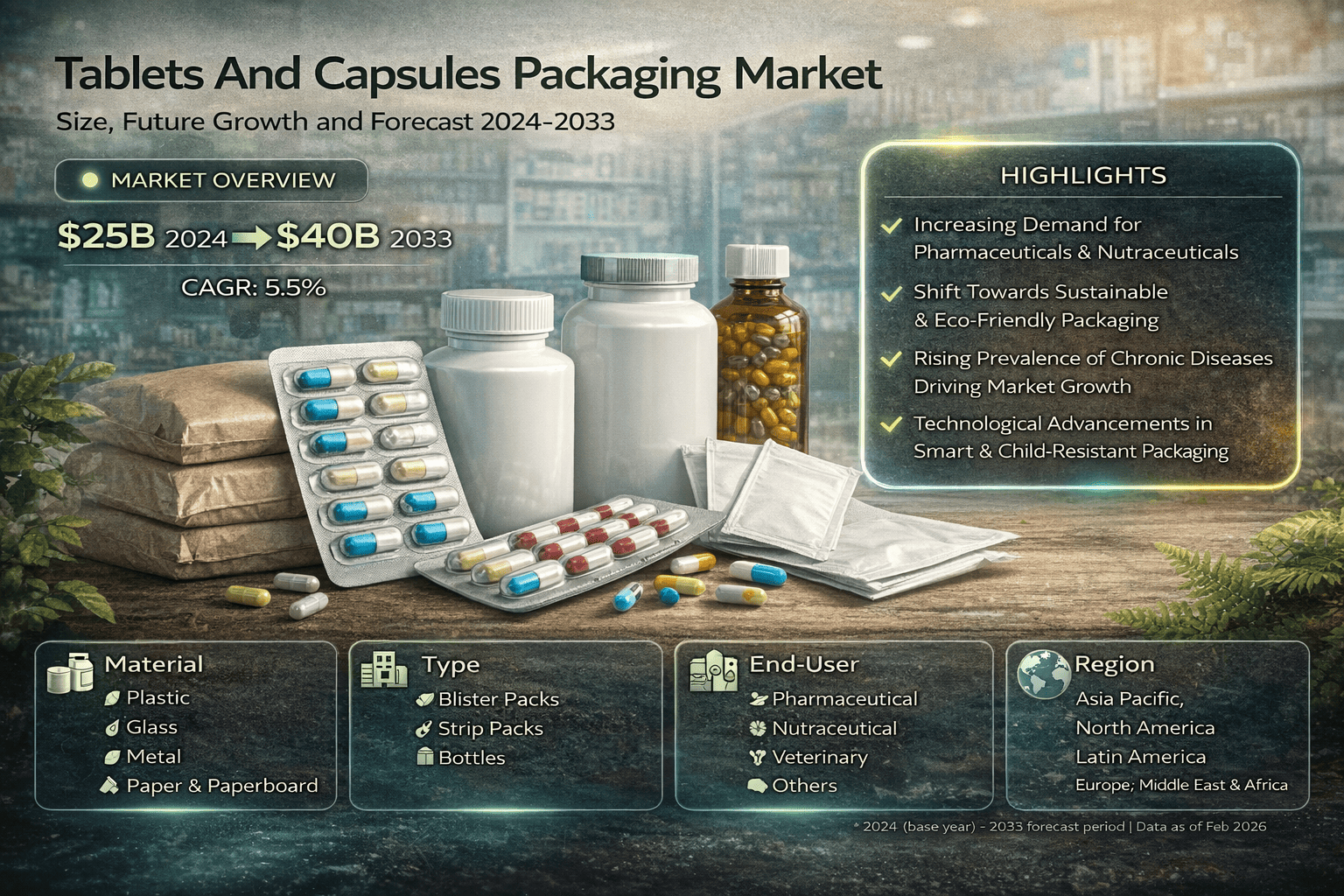 Tablets and Capsules Packaging Market: Trends, Growth Drivers, and Future Forecast Through 2033 blog