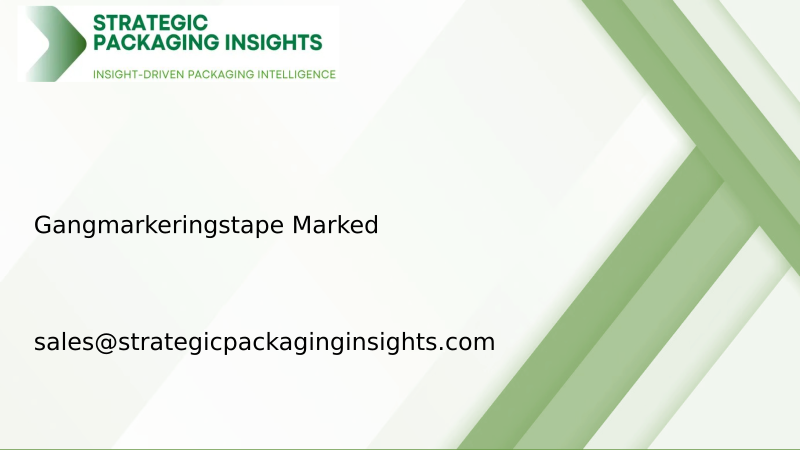 Gangmarkeringstape Markedsstørrelse, Fremtidig Vækst og Prognose 2033