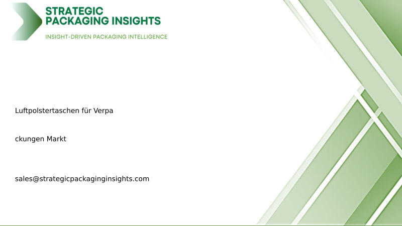 Marktgröße für Luftpolstertaschen für Verpackungen, zukünftiges Wachstum und Prognose 2033