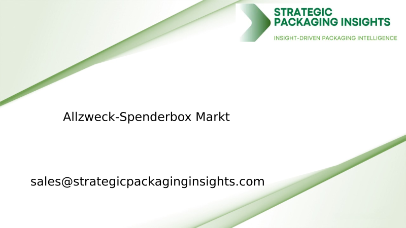 Marktgröße für Allzweck-Spenderboxen, zukünftiges Wachstum und Prognose 2033