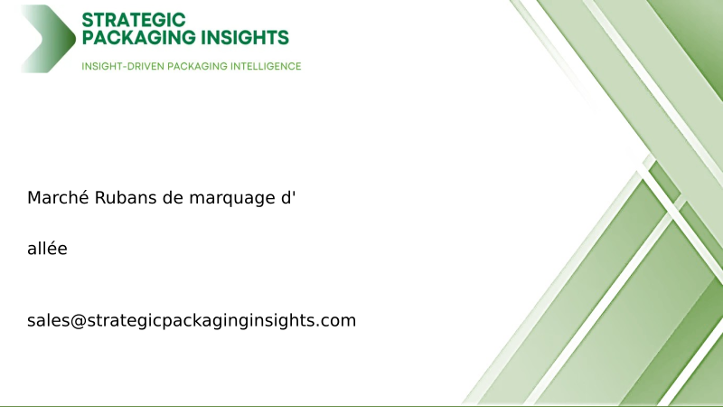 Taille du marché des rubans de marquage d'allée, croissance future et prévisions 2033