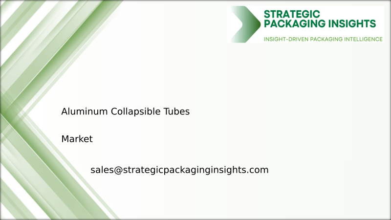 Aluminum Collapsible Tubes Market Size, Future Growth and Forecast 2034