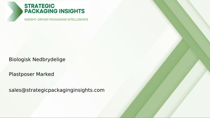 Biologisk Nedbrydelige Plastposer Markedsstørrelse, Fremtidig Vækst og Prognose 2034