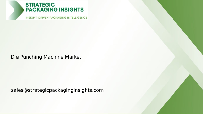 Die Punching Machine Market Size, Future Growth and Forecast 2034