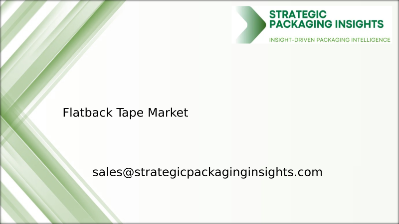 Flatback Tape Market Size, Future Growth and Forecast 2033