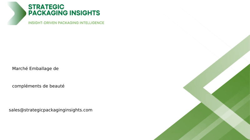 Taille du marché de l'emballage de compléments de beauté, croissance future et prévisions 2034