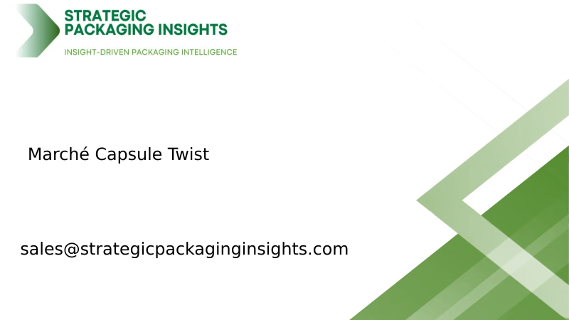 Taille du marché des capsules Twist, croissance future et prévisions 2034