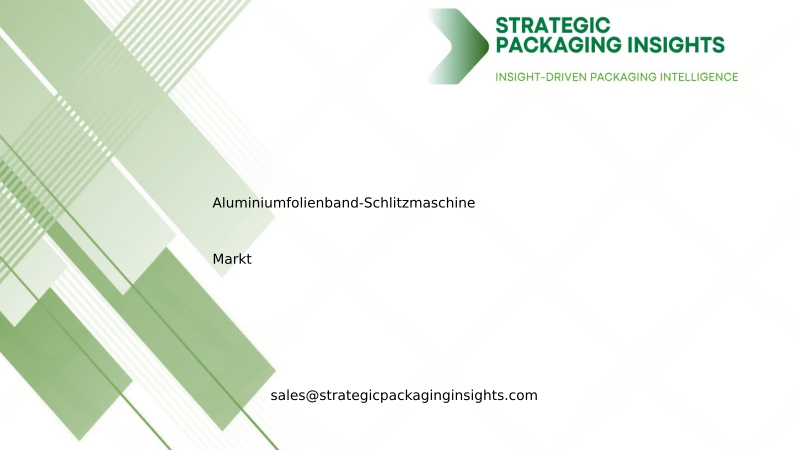 Marktgröße für Aluminiumfolienband-Schlitzmaschinen, zukünftiges Wachstum und Prognose 2034