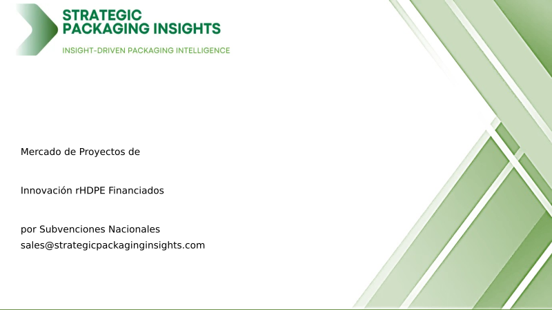 Tamaño del Mercado de Proyectos de Innovación rHDPE Financiados por Subvenciones Nacionales, Crecimiento Futuro y Pronóstico 2034