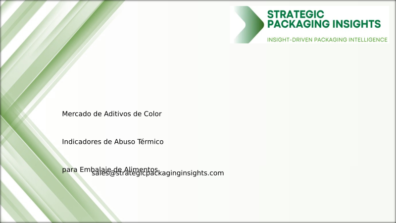 Tamaño del Mercado de Aditivos de Color Indicadores de Abuso Térmico para Embalaje de Alimentos, Crecimiento Futuro y Pronóstico 2034