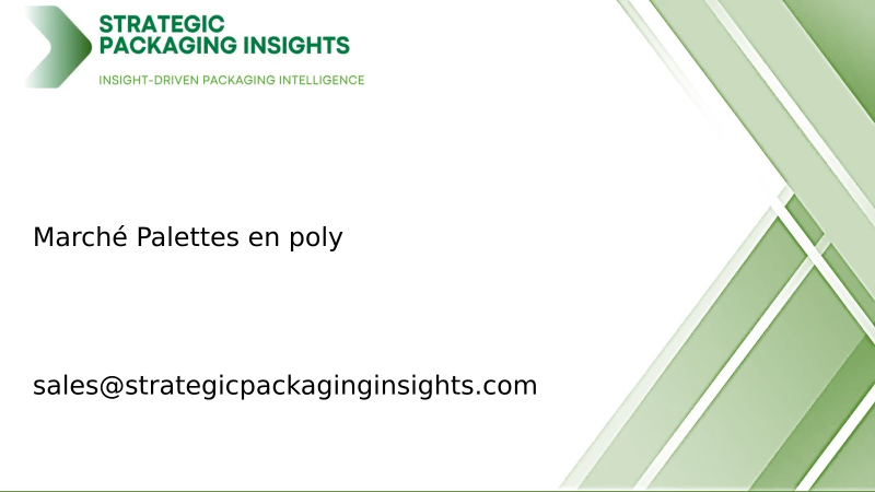 Taille du marché des palettes en poly, croissance future et prévisions 2034