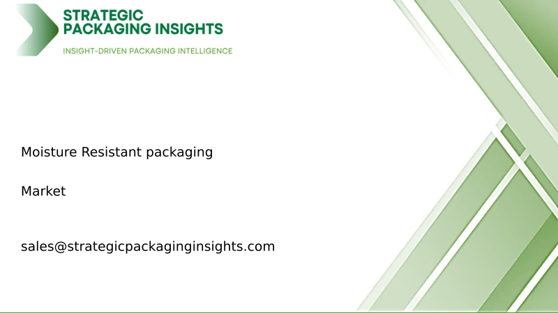 Moisture Resistant packaging Market Size, Future Growth and Forecast 2034