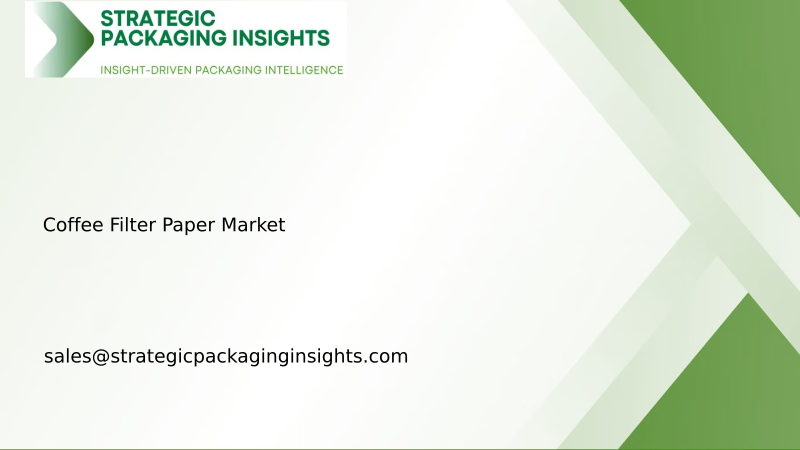 Coffee Filter Paper Market Size, Future Growth and Forecast 2034