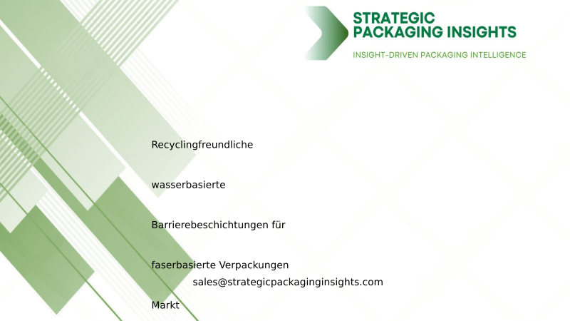 Marktgröße, zukünftiges Wachstum und Prognose 2034 für recyclingfreundliche wasserbasierte Barrierebeschichtungen für faserbasierte Verpackungen