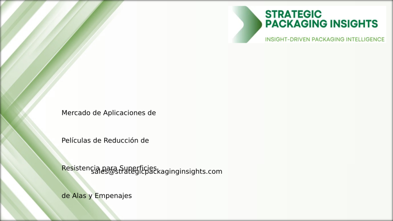 Tamaño del Mercado de Aplicaciones de Películas de Reducción de Resistencia para Superficies de Alas y Empenajes, Crecimiento Futuro y Pronóstico 2034