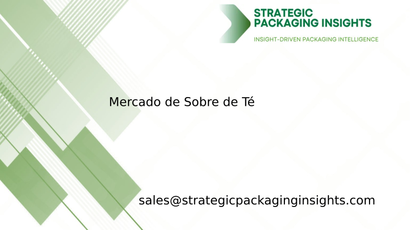 Tamaño del Mercado de Sobres de Té, Crecimiento Futuro y Pronóstico 2034