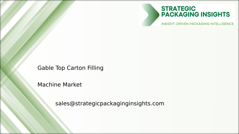 Gable Top Carton Filling Machine Market Size, Future Growth and Forecast 2034