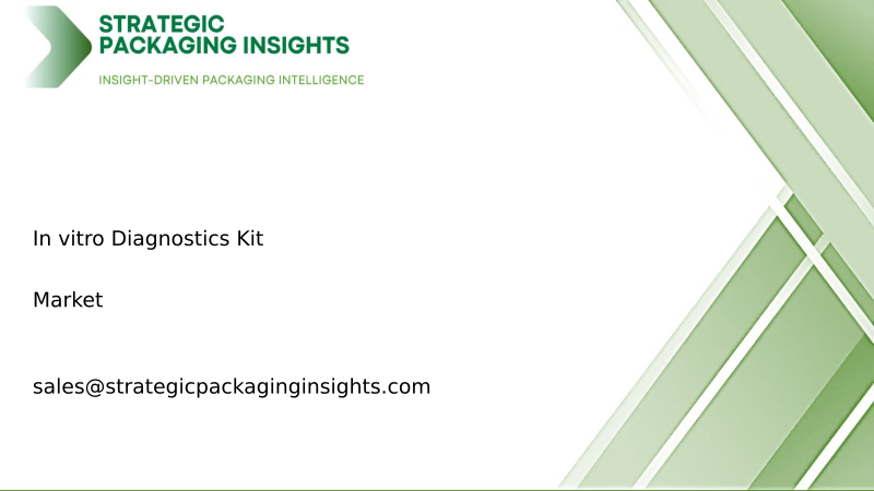 In vitro Diagnostics Kit Market Size, Future Growth and Forecast 2034