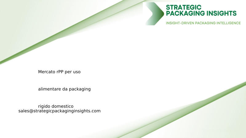 Dimensioni del mercato del rPP per uso alimentare da packaging rigido domestico, crescita futura e previsioni 2034