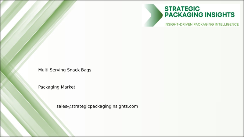 Multi Serving Snack Bags Packaging Market Size, Future Growth and Forecast 2034