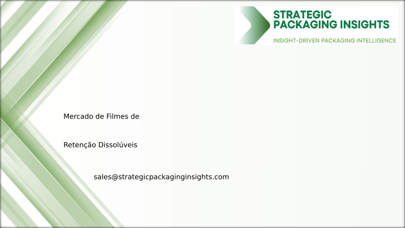 Tamanho do Mercado de Filmes de Retenção Dissolúveis, Crescimento Futuro e Previsão 2034