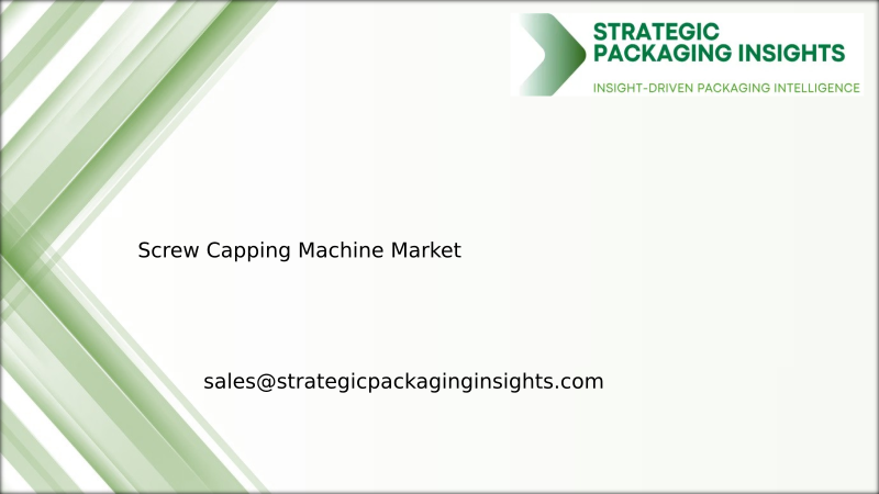 Screw Capping Machine Market Size, Future Growth and Forecast 2034