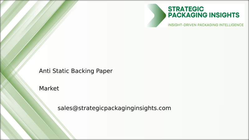 Anti Static Backing Paper Market Size, Future Growth and Forecast 2034