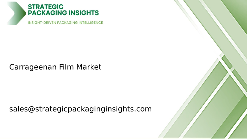 Carrageenan Film Market Size, Future Growth and Forecast 2034