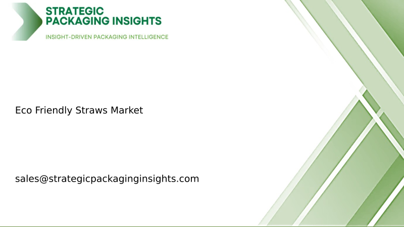 Eco Friendly Straws Market Size, Future Growth and Forecast 2034