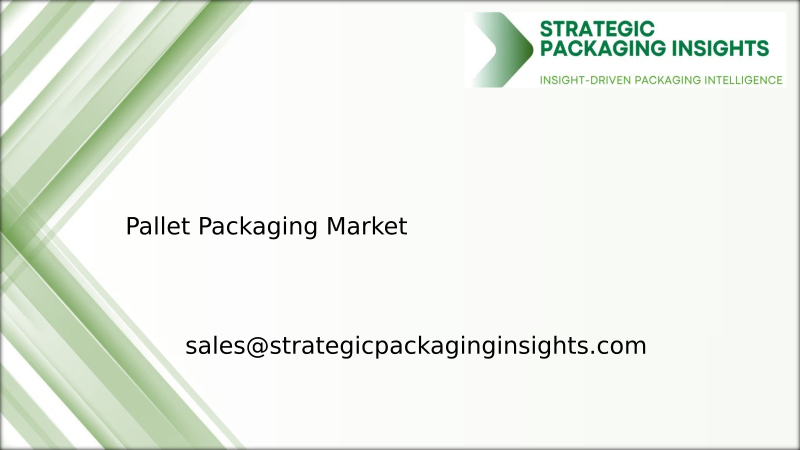 Pallet Packaging Market Size, Future Growth and Forecast 2034