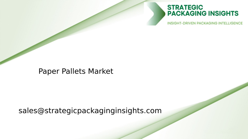 Paper Pallets Market Size, Future Growth and Forecast 2034