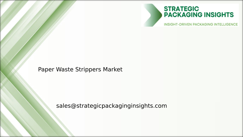 Paper Waste Strippers Market Size, Future Growth and Forecast 2034