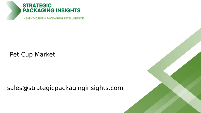 Pet Cup Market Size, Future Growth and Forecast 2034