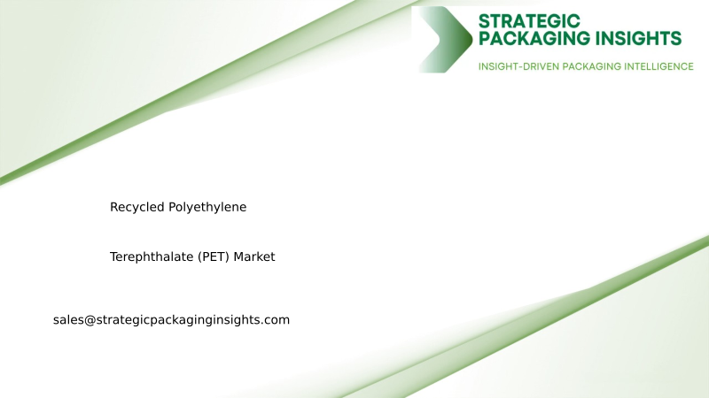 Recycled Polyethylene Terephthalate (PET) Market Size, Future Growth and Forecast 2034