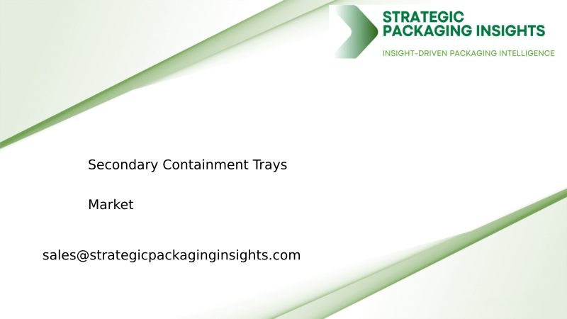 Secondary Containment Trays Market Size, Future Growth and Forecast 2034