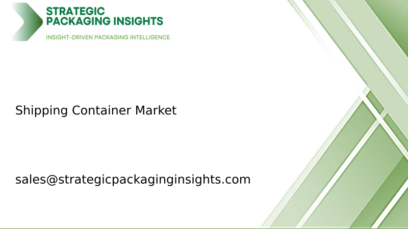 Shipping Container Market Size, Future Growth and Forecast 2034