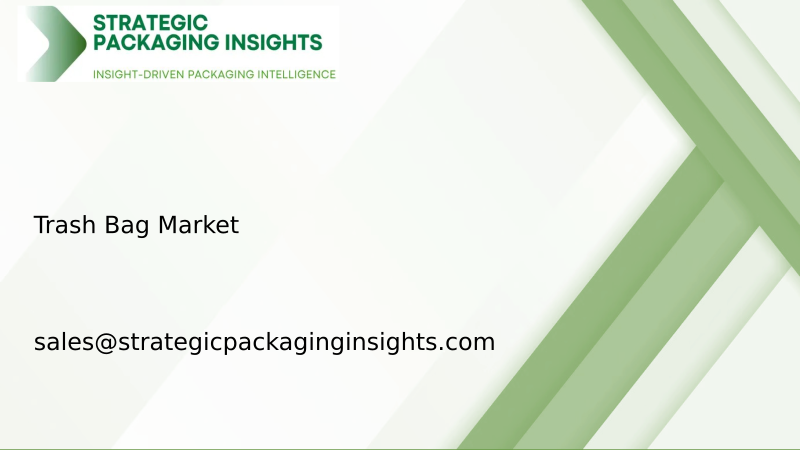 Trash Bag Market Size, Future Growth and Forecast 2034