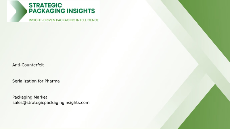 Anti-Counterfeit Serialization for Pharma Packaging Market Size, Future Growth and Forecast 2034