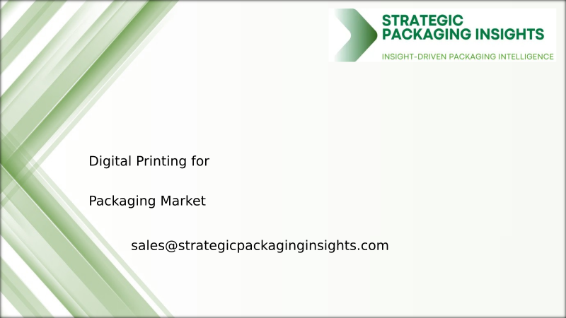 Digital Printing for Packaging Market Size, Future Growth and Forecast 2034