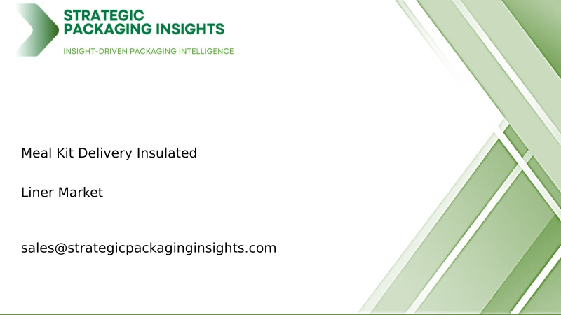 Meal Kit Delivery Insulated Liner Market Size, Future Growth and Forecast 2034