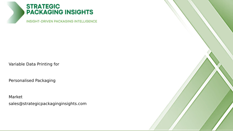 Variable Data Printing for Personalised Packaging Market Size, Future Growth and Forecast 2034
