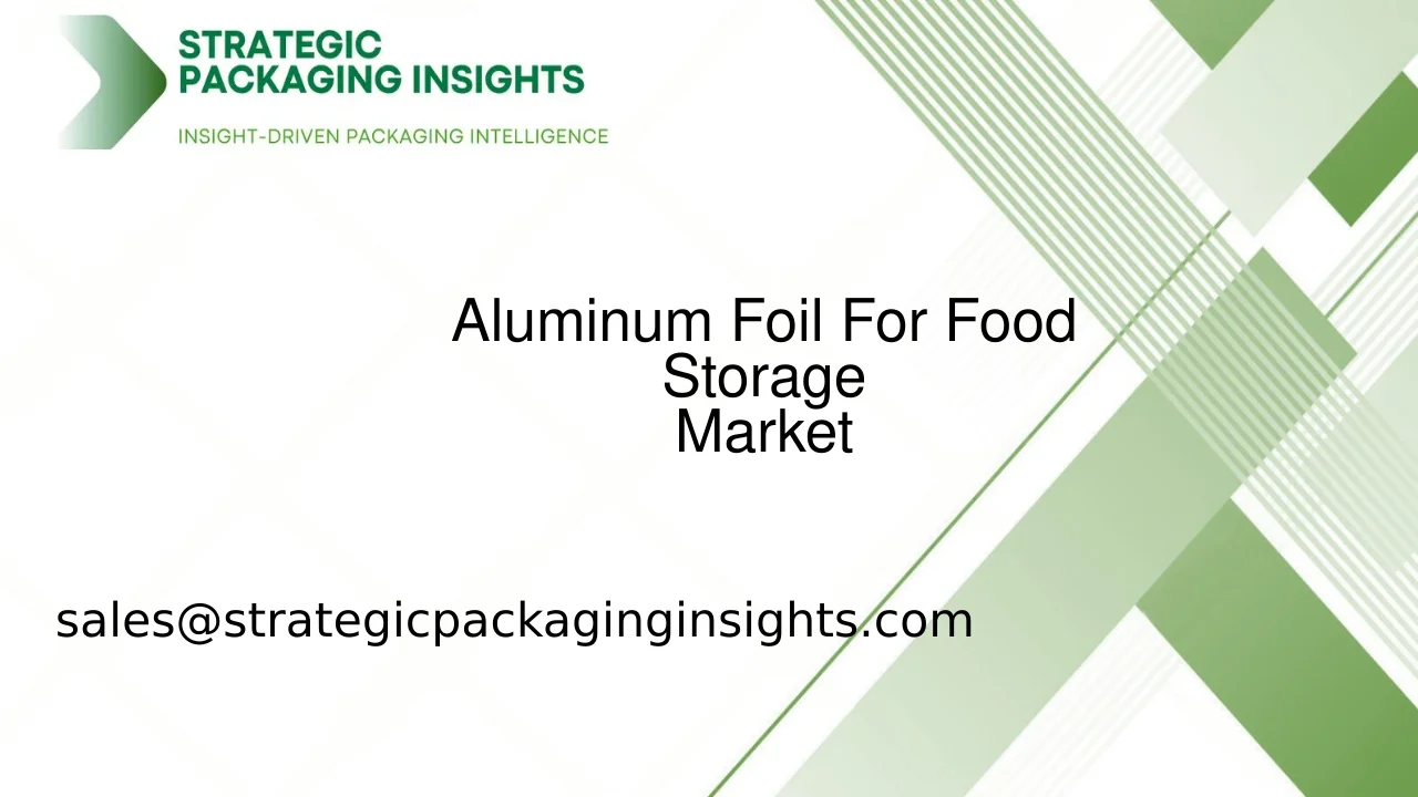 Aluminum Foil For Food Storage Market Size, Future Growth and Forecast 2033
