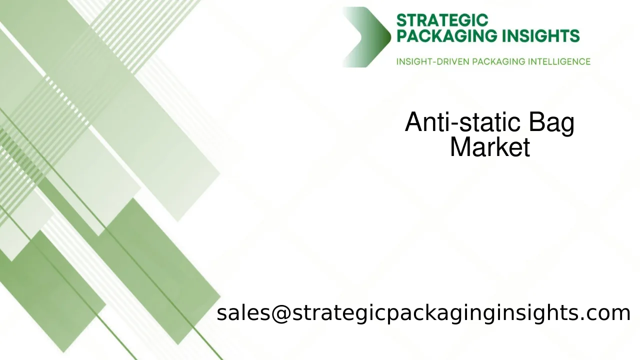 Anti-static Bag Market Size, Future Growth and Forecast 2033