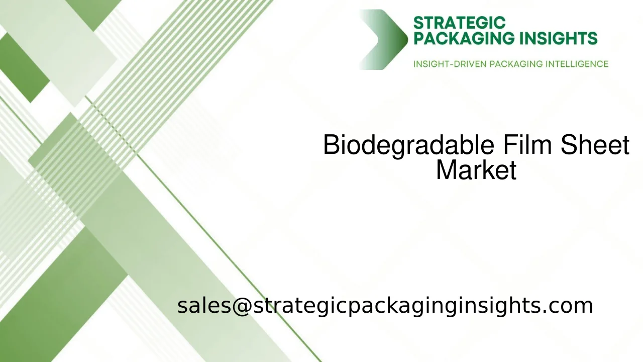 Biodegradable Film Sheet Market Size, Future Growth and Forecast 2033