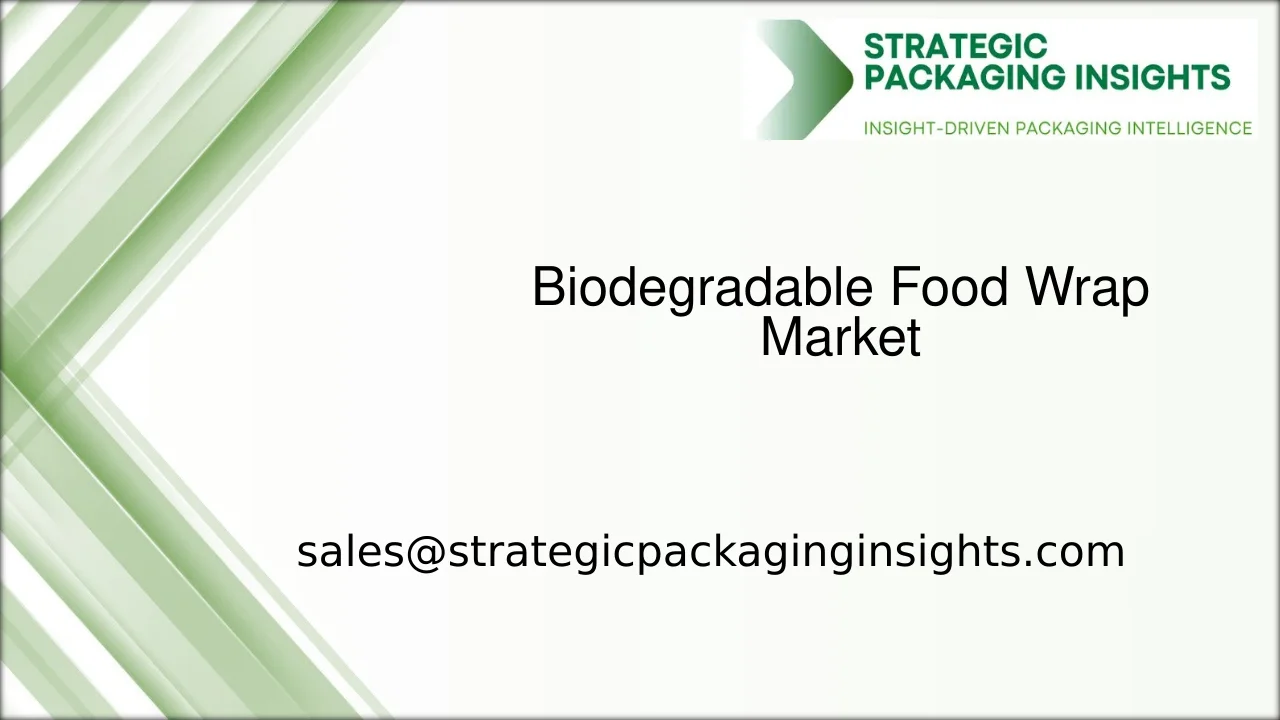 Biodegradable Food Wrap Market Size, Future Growth and Forecast 2033
