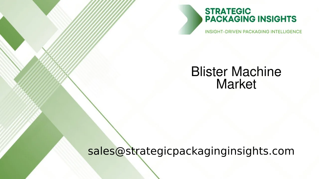 Blister Machine Market Size, Future Growth and Forecast 2033