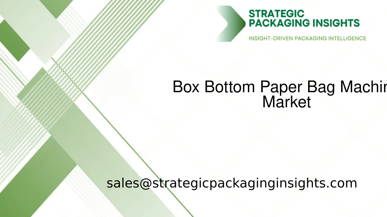 Box Bottom Paper Bag Machine Market Size, Future Growth and Forecast 2033