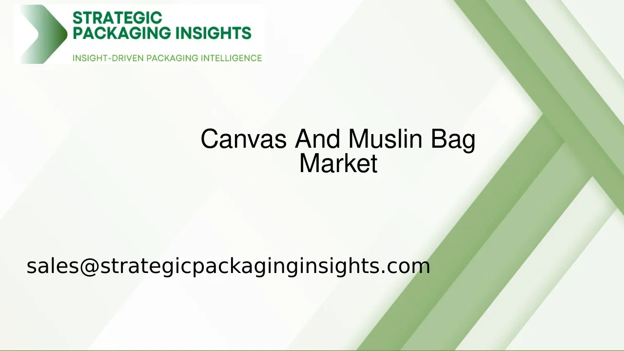 Canvas And Muslin Bag Market Size, Future Growth and Forecast 2033