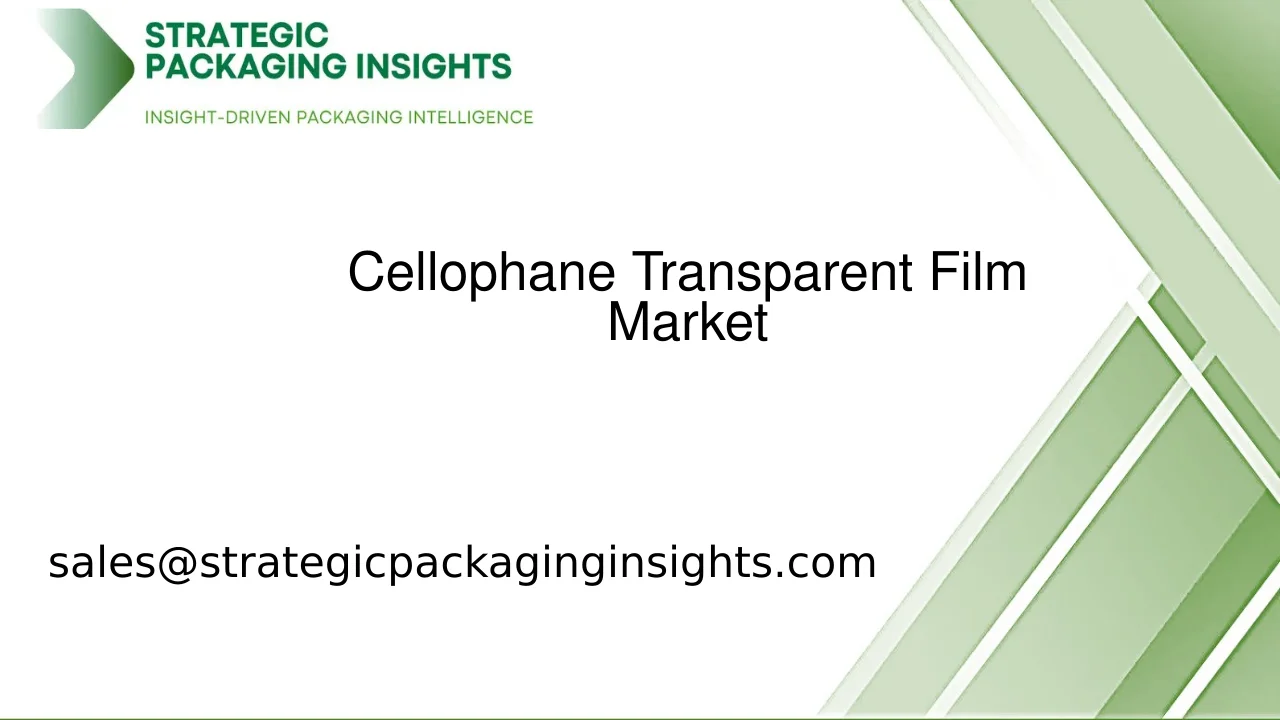 Cellophane Transparent Film Market Size, Future Growth and Forecast 2033