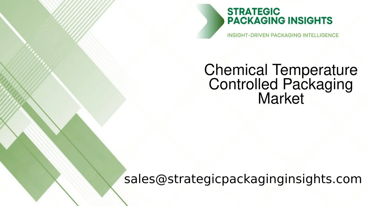 Chemical Temperature Controlled Packaging Market Size, Future Growth and Forecast 2033